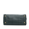Prada Goatskin Woven Madras Satchel Secondhand