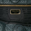 Prada Goatskin Woven Madras Satchel Secondhand
