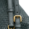 Prada Goatskin Woven Madras Satchel Secondhand