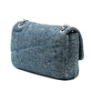 Chanel Large Embroidered Denim Camellia Flap Secondhand