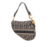 Dior Oblique Embroidered Canvas Saddle Bag Secondhand