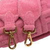 Fendi Zucca Embossed Terry Cloth Baguette Satchel Secondhand