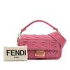 Fendi Zucca Embossed Terry Cloth Baguette Satchel Secondhand