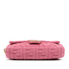 Fendi Zucca Embossed Terry Cloth Baguette Satchel Secondhand