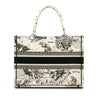 Dior Small Canvas Embroidered Zodiac Toile De Jouy Book Tote Secondhand
