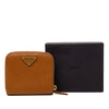 Prada Saffiano Zip Around Compact Wallet Secondhand