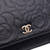 Chanel Camellia Embossed Lambskin Wallet On Chain Secondhand