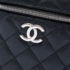 Chanel CC Quilted Caviar Top Handle Vanity with Chain Secondhand