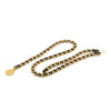 Chanel Gold Plated CC Leather Woven Medallion Chain Belt Secondhand