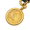 Chanel Gold Plated CC Leather Woven Medallion Chain Belt Secondhand
