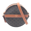 Celine Triomphe Coated Canvas Round Purse on Strap Secondhand