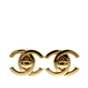 Secondhand Chanel Gold Plated CC Turn Lock Clip on Earrings