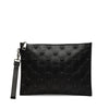 Versace Embossed Leather Medusa Wristlet Clutch Secondhand