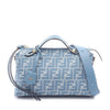 Fendi Medium Denim Effect FF Jacquard By The Way Soft Satchel Secondhand