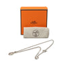Hermès Palladium Plated Mini Maillon Pendant Necklace Secondhand