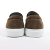 CORNELIANI Suede and Cloth Slip-On Sneakers in Brown, Size 50 EU Secondhand