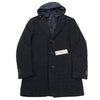 Secondhand CC Collection Corneliani Wool Coat with Removable Hooded Liner, Size 50