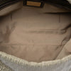 Fendi Micro Zucchino Canvas Double Flap Shoulder Bag Secondhand