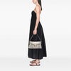 Fendi Micro Zucchino Canvas Double Flap Shoulder Bag Secondhand