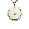 Chanel Resin Shell Camellia Pendant Necklace Secondhand