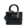 Dior Medium Crinkled Patent Cannage Supple Lady Dior Secondhand