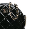 Chanel Quilted Patent Round As Earth Crossbody Secondhand