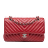 Chanel Medium Classic Chevron Caviar Double Flap Secondhand