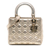 Dior Medium Metallic Lambskin Cannage Lady Dior Secondhand
