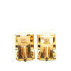 Hermès Enamel Cloisonne Flower Clip On Earrings Secondhand