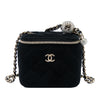 Chanel Mini Velvet Pearl Crush Vanity Case with Chain Secondhand