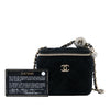 Chanel Mini Velvet Pearl Crush Vanity Case with Chain Secondhand