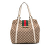 Gucci GG Canvas Web New Ladies Tote Secondhand