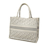 Dior Medium Oblique Embroidered Canvas Book Tote Secondhand
