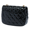 Chanel Mini Square Classic Patent Enamel Coco Hearts Single Flap Secondhand