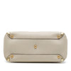 Burberry Medium Bicolor Leather and House Check Canvas Banner Satchel Secondhand