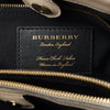 Burberry Medium Bicolor Leather and House Check Canvas Banner Satchel Secondhand
