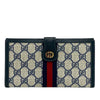 Gucci GG Supreme Web Ophidia Bifold Long Wallet Secondhand