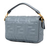 Fendi Mini Zucca Embossed Leather Baguette Satchel Secondhand