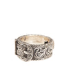 Secondhand Gucci Sterling Silver Interlocking G Garden Belt Ring