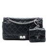 Chanel Quilted Aged Calfskin Reissue 2.55 Double Flap 225 with Mini Pouch Secondhand