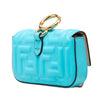 Fendi Nano Zucca Embossed Leather Baguette Charm Secondhand