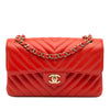 Chanel Small Classic Chevron Lambskin Double Flap Secondhand