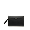 Burberry Check Embossed Leather Trimmed Clutch Secondhand