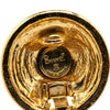 Chanel Gold Plated CC Round Clip On Earrings Secondhand