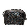 Bottega Veneta Metallic Multicolor Nappa Intrecciato Fringe Studded Nodini Crossbody Secondhand