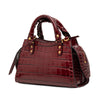 Balenciaga Mini Croc Embossed Calfskin Motocross Neo Classic City Satchel Secondhand