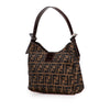 Fendi Zucca Canvas Shoulder Bag Secondhand