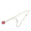 Chanel Gold Plated Resin CC Round Pendant Necklace Secondhand