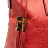 Gucci Leather Bamboo Tassel Satchel Secondhand