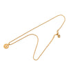 Dior Gold Plated CD Logo Pendant Rope Chain Necklace Secondhand